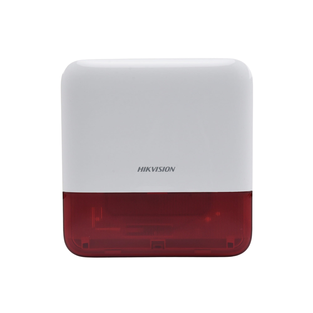 (AX PRO) Sirena Inalámbrica con Estrobo Rojo para Exterior IP65 / 110 dB