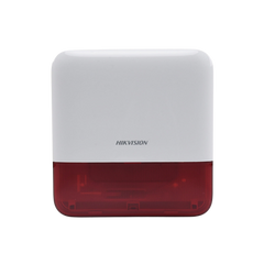 (AX PRO) Sirena Inalámbrica con Estrobo Rojo para Exterior IP65 / 110 dB