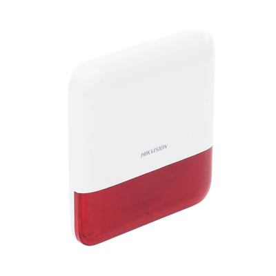 (AX PRO) Sirena Inalámbrica con Estrobo Rojo para Exterior IP65 / 110 dB