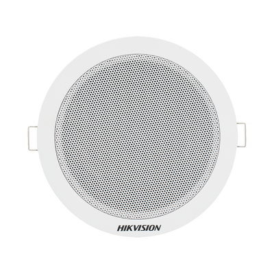 Altavoz Montaje en Plafón / 6 Watts / 100 V / Rejilla de Metal / Color Blanco / Uso Interior