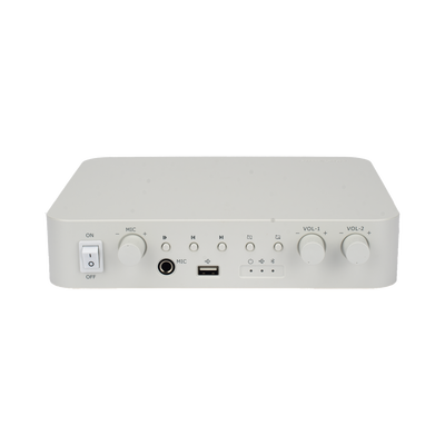 Amplificador una Zona / 2 Canales / 30 W por Canal / Conexión Bluetooth / Salida 4-8 Ω x 2 / 100V COM x 2 / Uso Interior