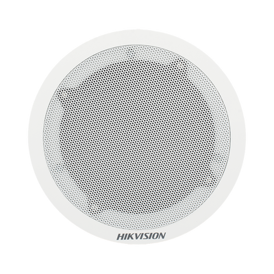 Altavoz Secundario para Montaje en Plafón / 3 Watts / 8 Ohms / Compatible con Altavoz IP HIKVISION / Uso en Interior