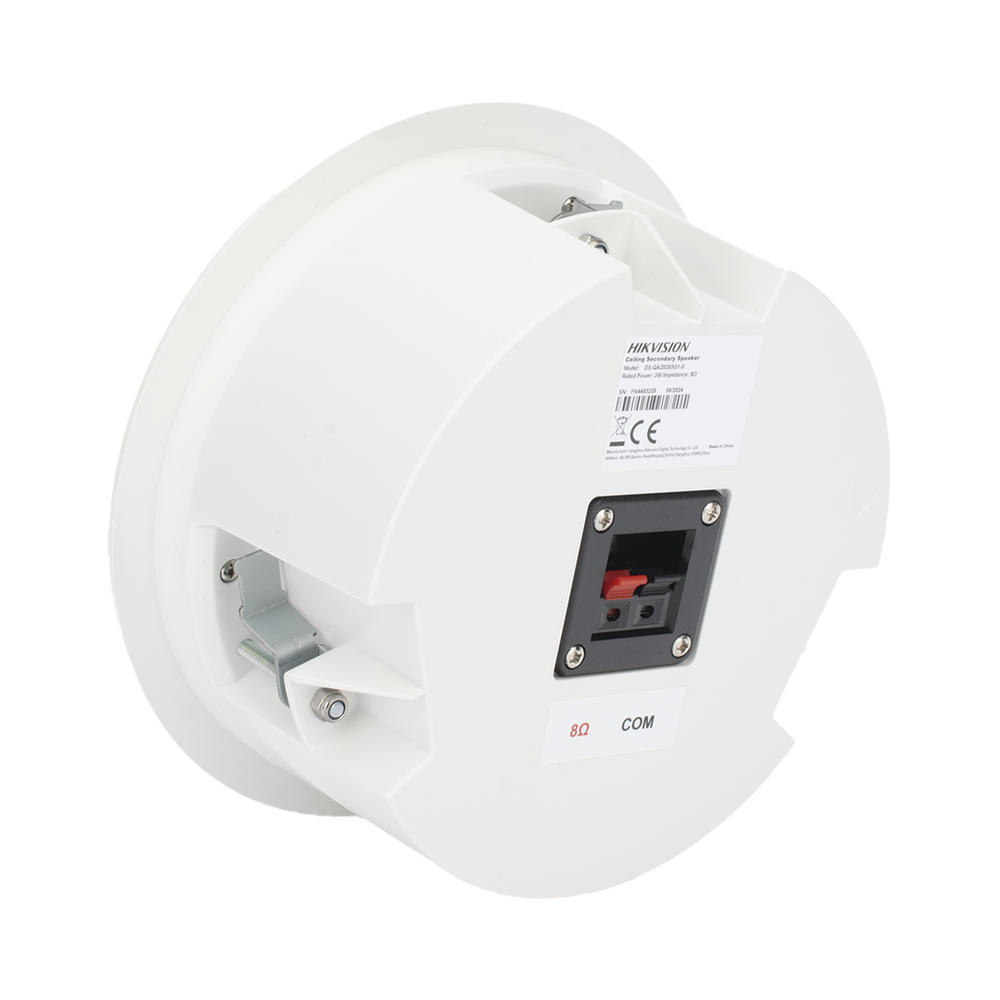 Altavoz Secundario para Montaje en Plafón | 3 Watts | 8 Ohms | Compatible con DS-QAZ1203G1-BE | Uso en Interior  | No Requiere Alimentación Externa