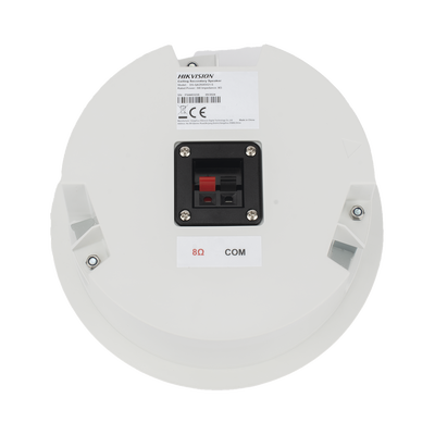 Altavoz Secundario para Montaje en Plafón / 3 Watts / 8 Ohms / Compatible con Altavoz IP HIKVISION / Uso en Interior