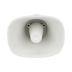 Bocina (Altavoz IP ) | Tipo Trompeta | 25 Watts | 24VCD | Exterior IP67 | Metal | Entrada de alarma | Voceo en tiempo real | Calendarización de audios | Síntesis de Voz (TTS)