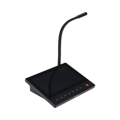 Micrófono IP / 12 VCD /  Pantalla Touch 7" / Transmisión en Tiempo Real / Integración con HikCentral Professional
