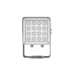 Lampara IR de Luz Continua / 16 Lámparas LED / Distancia Efectiva 16 a 25 metros / Cobertura 40° / Exterior IP66