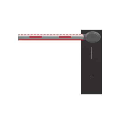 Barrera Vehicular DERECHA / Brazo Iluminado Rojo/Verde de 4 mts Incluido  / 3 Seg para Apertura / Cierre Automático con Tiempo Configurable / 2,500,000 MCBF / Compatible con Cualquier Control de Acceso