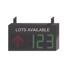 Guía de Estacionamiento Interior / Ideal para Pasillos y Áreas de Control de Estacionamientos / RS485- RJ45 / Indicador Numérico / Flecha Dinámica