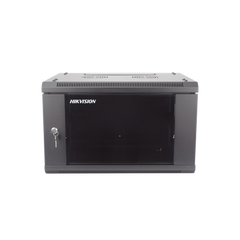 Gabinete para Montaje en Pared - Piso / Puerta de Cristal Templado / Cuerpo Fijo / 6 Unidades de Rack / 19" / Fabricado en Acero