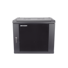 Gabinete para Montaje en Pared - Piso / Puerta de Cristal Templado / Cuerpo Fijo / 9 Unidades de Rack / 19" / Fabricado en Acero
