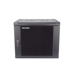 Gabinete para Montaje en Pared - Piso / Puerta de Cristal Templado / Cuerpo Fijo / 9 Unidades de Rack / 19" / Fabricado en Acero