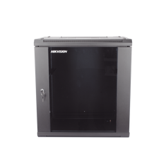 Gabinete para Montaje en Pared - Piso / Puerta de Cristal Templado / Cuerpo Fijo / 12 Unidades de Rack / 19" / Fabricado en Acero