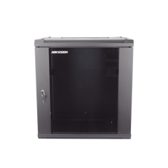 Gabinete para Montaje en Pared - Piso / Puerta de Cristal Templado / Cuerpo Fijo / 12 Unidades de Rack / 19" / Fabricado en Acero