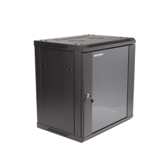 Gabinete para Montaje en Pared - Piso / Puerta de Cristal Templado / Cuerpo Fijo / 12 Unidades de Rack / 19" / Fabricado en Acero