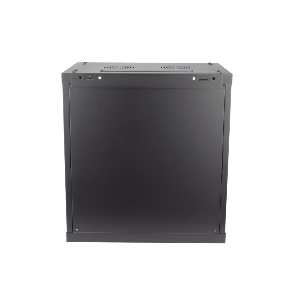 Gabinete para Montaje en Pared - Piso / Puerta de Cristal Templado / Cuerpo Fijo / 12 Unidades de Rack / 19" / Fabricado en Acero