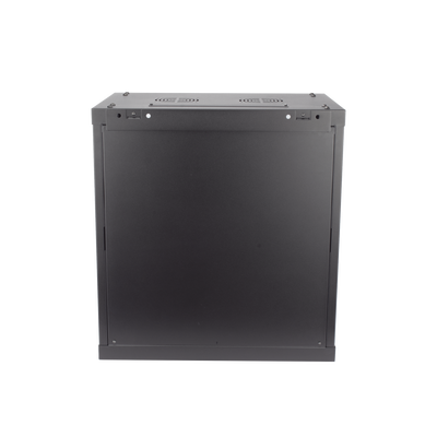 Gabinete para Montaje en Pared - Piso / Puerta de Cristal Templado / Cuerpo Fijo / 12 Unidades de Rack / 19" / Fabricado en Acero