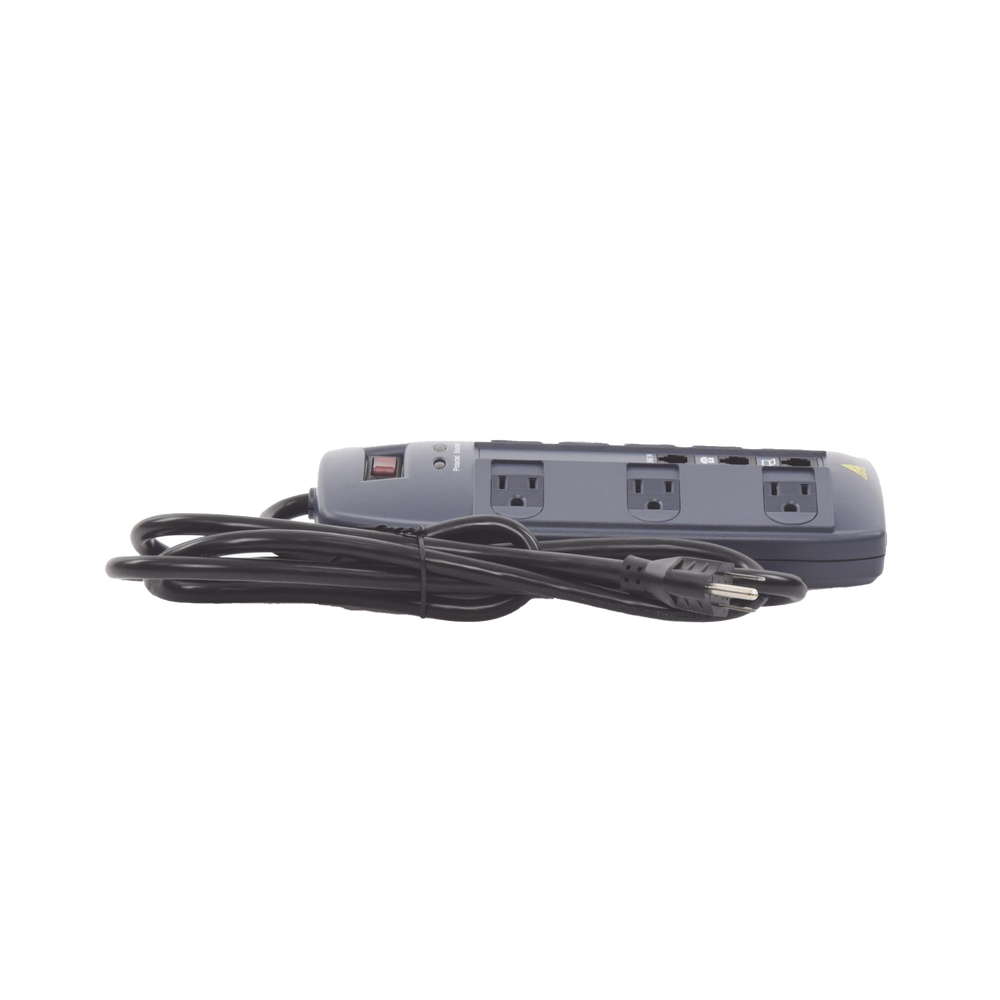 Multicontacto 8 Salidas / 120 VCA 15 A / 2160 Joules / Telco RJ11 / 6 Transformadores Simultáneos