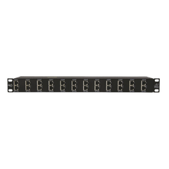 Protector Rack 12 Puertos / RJ45 / 10 GbE / PoE y PoE+ / CAT5e CAT6 CAT6A