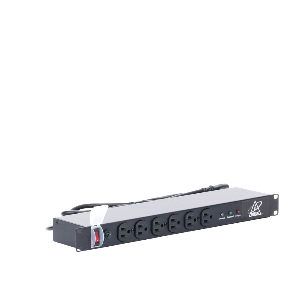 Protector Contra Sobretensiones de 120 VCA, 15 A, 12 Salidas, Montaje en Rack 1U, Servidores Montados en Rack, Sistemas de Voz, Controladores, Equipos de Video Vigilancia