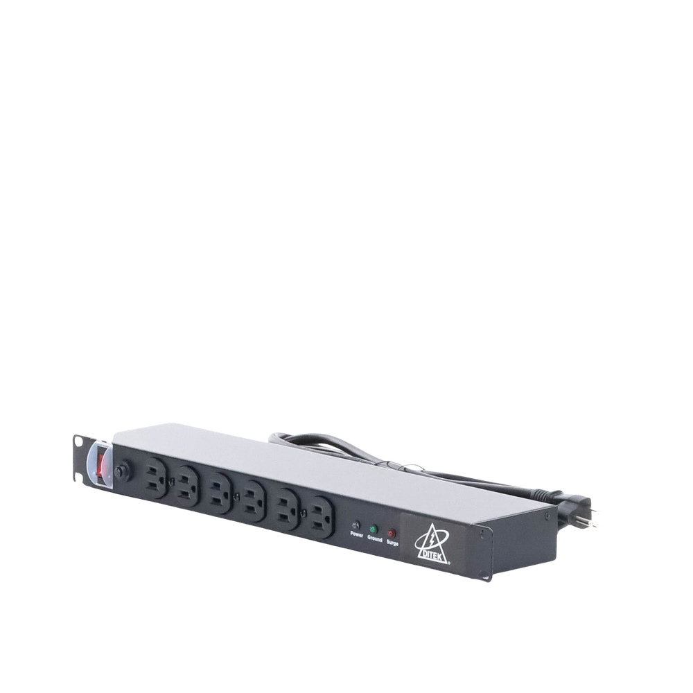 Protector Contra Sobretensiones de 120 VCA, 15 A, 12 Salidas, Montaje en Rack 1U, Servidores Montados en Rack, Sistemas de Voz, Controladores, Equipos de Video Vigilancia