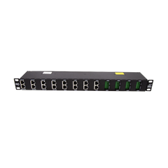 Gabinete de 24 Canales para Montaje en Rack, Compatible con el Módulo de protección DTK-NETMS
