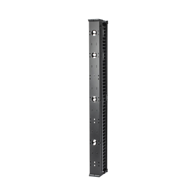 Organizador Vertical CableTek, Doble (Frontal y Posterior), Para Rack Abierto de 45 Unidades, 6 in de Ancho, Color Negro