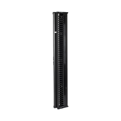 Organizador Vertical CableTek, Doble (Frontal y Posterior), Para Rack Abierto de 45 Unidades, 6 in de Ancho, Color Negro