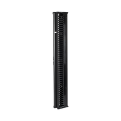 Organizador Vertical CableTek, Doble (Frontal y Posterior), Para Rack Abierto de 45 Unidades, 6 in de Ancho, Color Negro