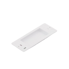 Placa ciega de pared color blanco