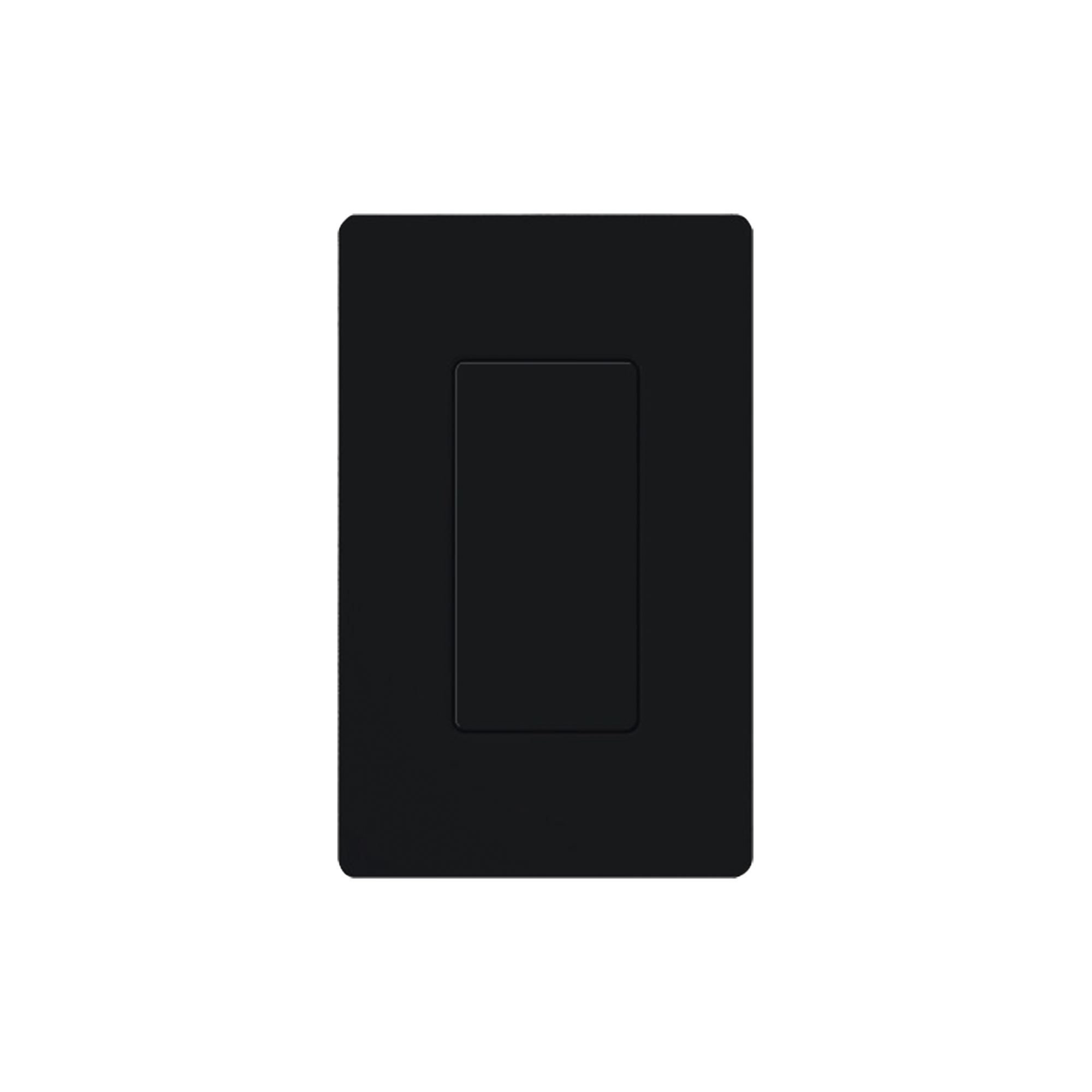Placa ciega de pared color negro
