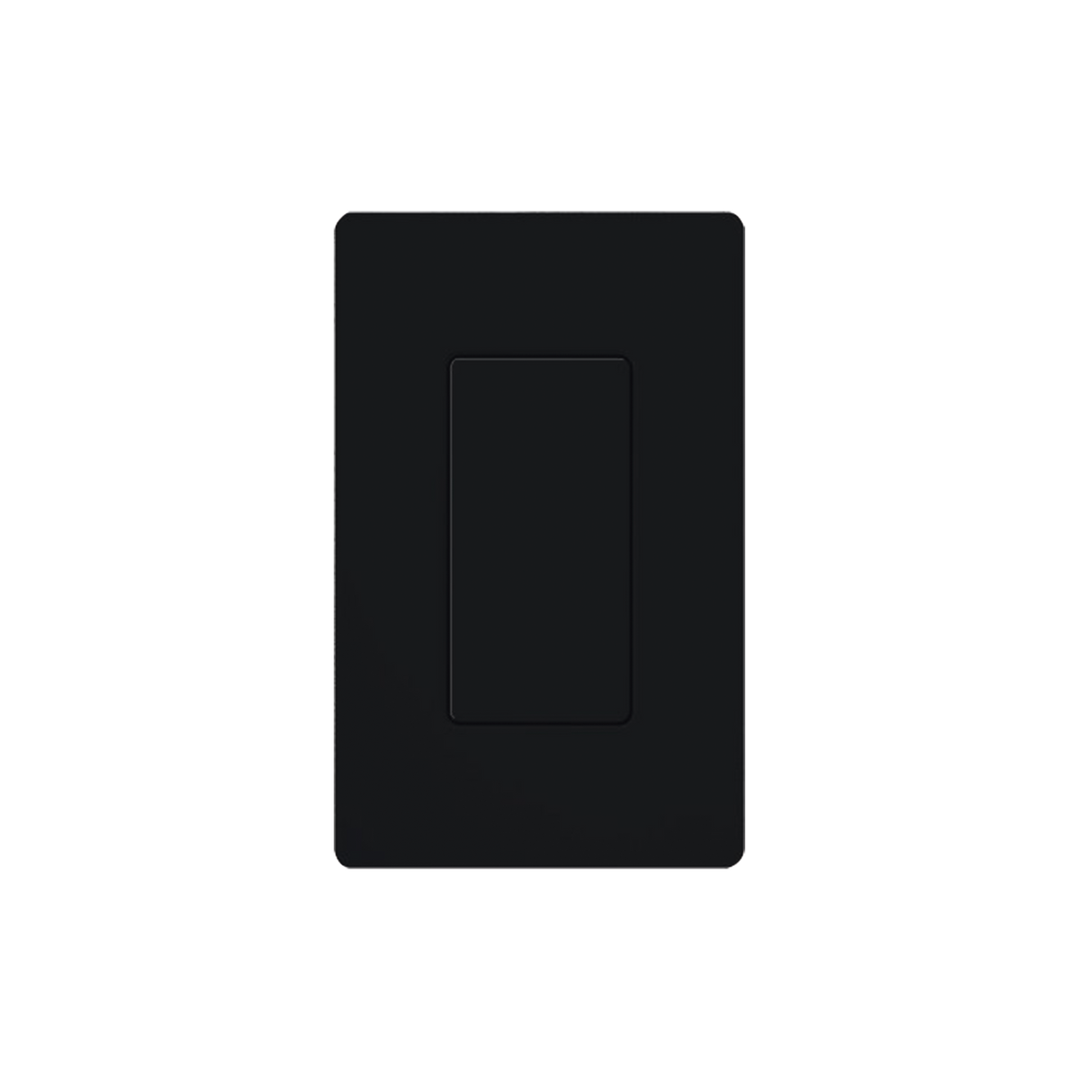 Placa ciega de pared color negro