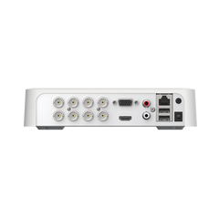 DVR 8 Canales TurboHD + 2 Canales IP / 2 Megapíxel (1080p) Lite / Acusense Lite (Evita Falsas Alarmas) / Audio Bidireccional y Coaxitron / 1 Bahía de Disco Duro / H.265+ / Salida de Vídeo Full HD