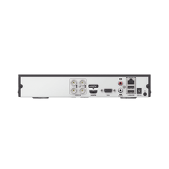 [Audio Bidireccional] DVR 4 Canales TurboHD + 1 Canal IP / 2 Megapixel (1080p) Lite / Acusense Lite (Evita Falsas Alarmas) / Audio por Coaxitron / 1 Bahia de Disco Duro / H.265+ / Salida de Vídeo Full HD