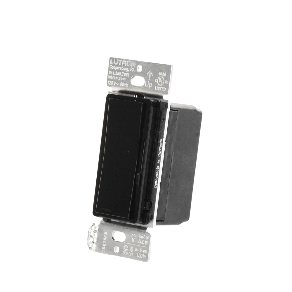 (Caseta Wireless) Atenuador de pared. Aumenta/Disminuye Intensidad de Iluminación.  No requiere cable neutro. 150W LED / 600W INC/HAL