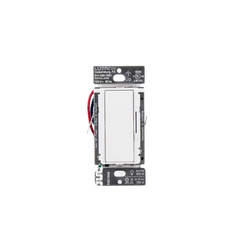(Caseta Wireless) DIVA Atenuador de pared. Aumenta/Disminuye Intensidad de Iluminación.  No requiere cable neutro. 150W LED / 600W INC/HAL