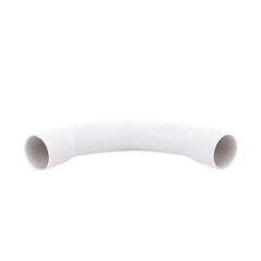 Curva de radio estrecho para tubería rígida, recomendado para cables de datos, PVC Auto-extinguible, de 25 mm