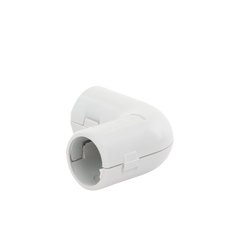 Unión en "L" (Codo) para tubería rígida, recomendado para cable eléctrico, PVC Auto-extinguible, de 16 mm