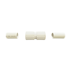 Manguito / Cople Morbidx IP67 libre de halógenos para unir tubería rígida de 25 mm (1") permite una instalación hermética no necesita pegamento