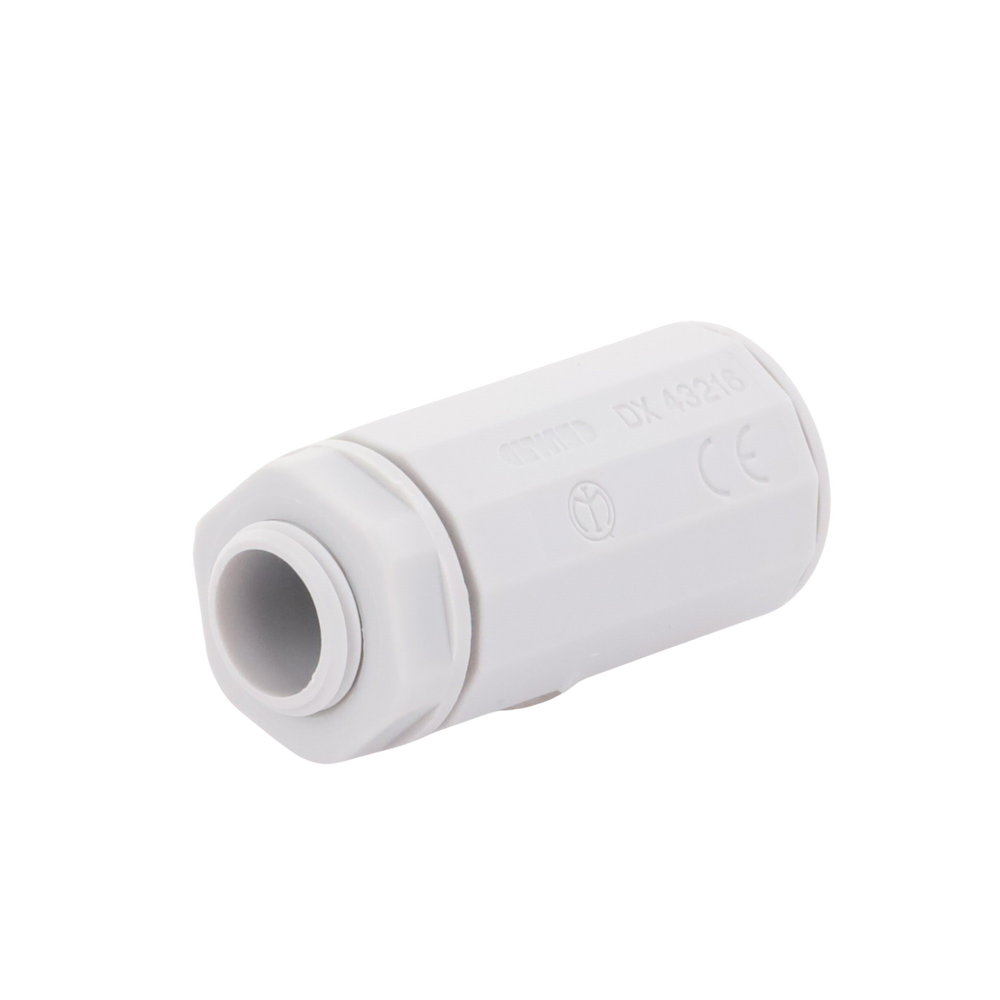 Conector de tubería rígida a caja (Racor), PVC Auto-extinguible, de 16 mm