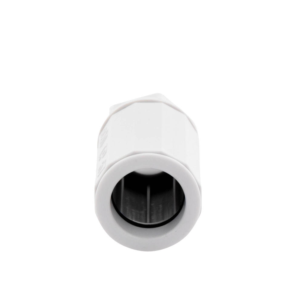 Conector de tubería rígida a caja (Racor), PVC Auto-extinguible, de 20 mm