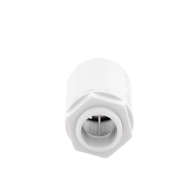 Conector de tubería rígida a caja (Racor), PVC Auto-extinguible, de 20 mm