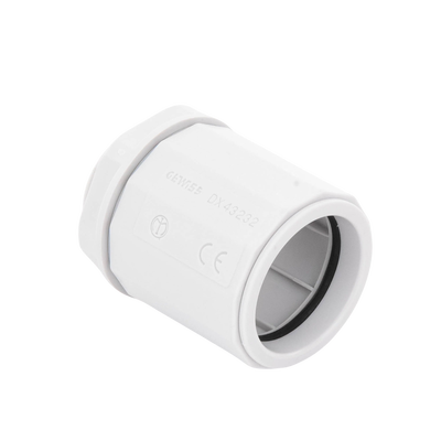 Conector de tubería rígida a caja (Racor), PVC Auto-extinguible, de 32 mm