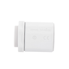 Conector de tubería rígida a caja (Racor), PVC Auto-extinguible, de 32 mm
