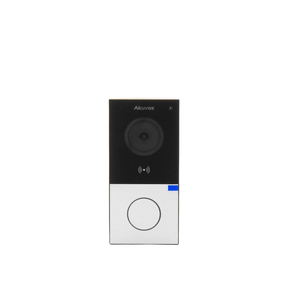 DOORBELL / WIFI / 100% en la Nube / POE / Bluetooth / NFC / Lector de Tarjetas MIFARE / Notificación en APP /  Llamada Telefónica / SIP / ONVIF / IP65 / Cámara 2 MP / Botón con Iluminación / Control de 1 Puerta