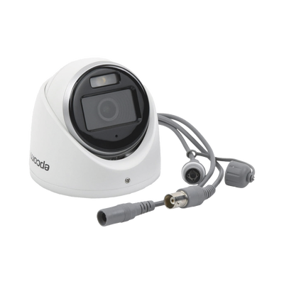 [ColorVu] Turret TURBOHD 3K (5 Megapixel) / Lente 2.8 mm / Micrófono Integrado / Imagen a Color 24/7 / 20 mts Luz Blanca / Exterior IP67 / dWDR / 4 Tecnologías