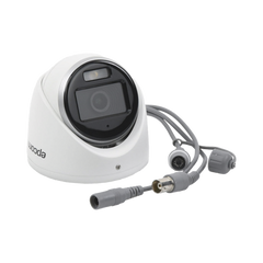 [ColorVu] Turret TURBOHD 3K (5 Megapixel) / Lente 2.8 mm / Micrófono Integrado / Imagen a Color 24/7 / 20 mts Luz Blanca / Exterior IP67 / dWDR / 4 Tecnologías