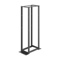 Rack Abierto de 4 Postes Estándar de 19 in / 45U / 2.13 m (7 ft) de Altura / Profundidad Ajustable 450-1050 mm (17.7-41.3 in) / Aluminio 6063-T6 / Rieles Roscados 12-24 / Negro RAL 9005