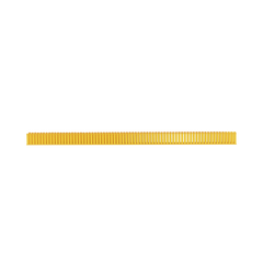 Canaleta Ranurada de PVC sin Tapa, Fiber-Duct™, 4 in de Ancho, 4 in de Alto y 1828.8 mm de Largo, Color Amarillo