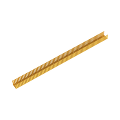 Canaleta Ranurada de PVC sin Tapa, Fiber-Duct™, 4 in de Ancho, 4 in de Alto y 1828.8 mm de Largo, Color Amarillo